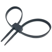13x500mm Black Nylon Handcuff Straps | Heavy Duty Tie-Down Straps - 4 Pack