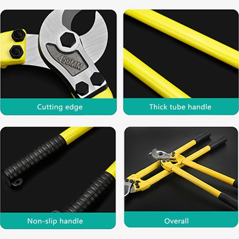 18in— Heavy Duty Hardened Cable Cutter Wire Rope Cable Cutter Us inventory