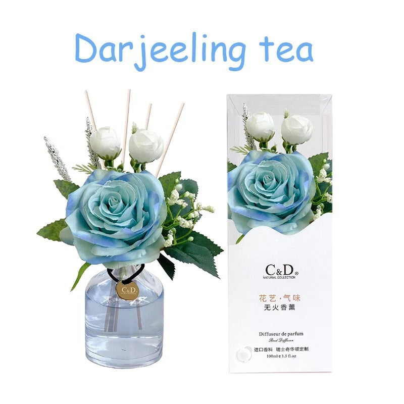 Flower diffuser Home diffuser Gift set for bathroom and office decor 100ml