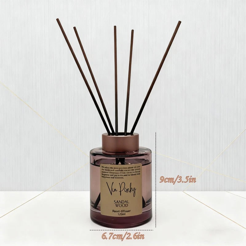 Reed Diffuser, 120ml, Sandalwood/Ocean/Lavender scent, Festive Home Fragrance.