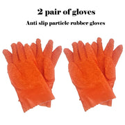 Rubber coated non-slip work gloves, suitable for gardens, outdoor buildings