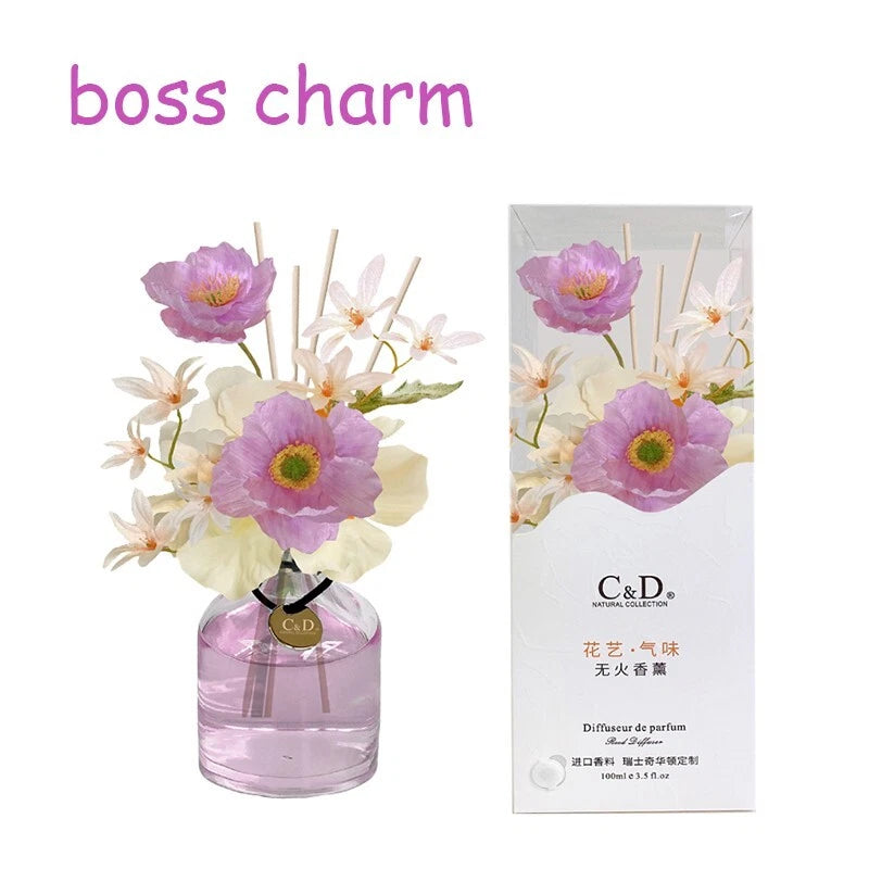 Flower diffuser Home diffuser Gift set for bathroom and office decor 100ml