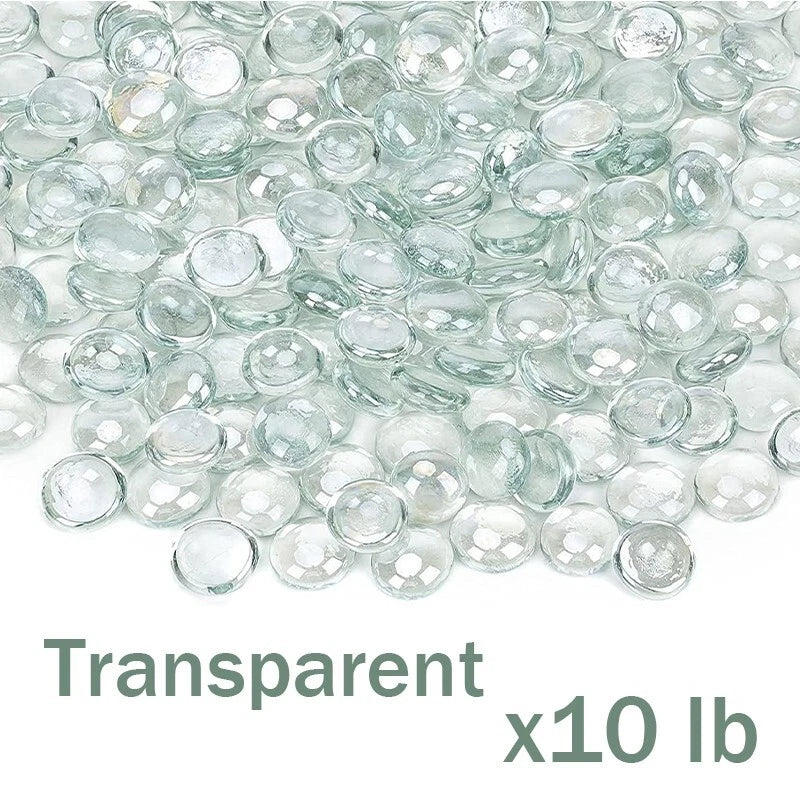 8/10/15 pounds of glass beads, suitable for beautifying fire pits and fireplaces