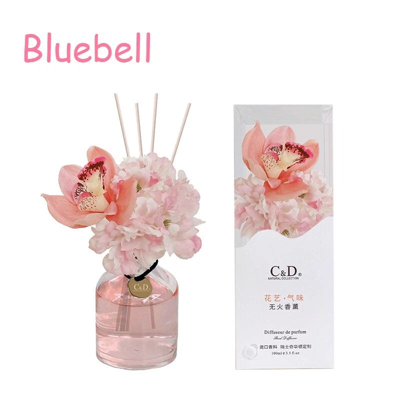 Flower diffuser Home diffuser Gift set for bathroom and office decor 100ml