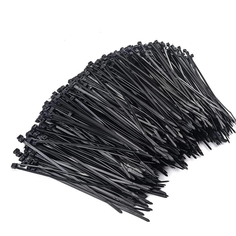 10-inch self-locking zipper cable ties, suitable for homes, garages and workshop
