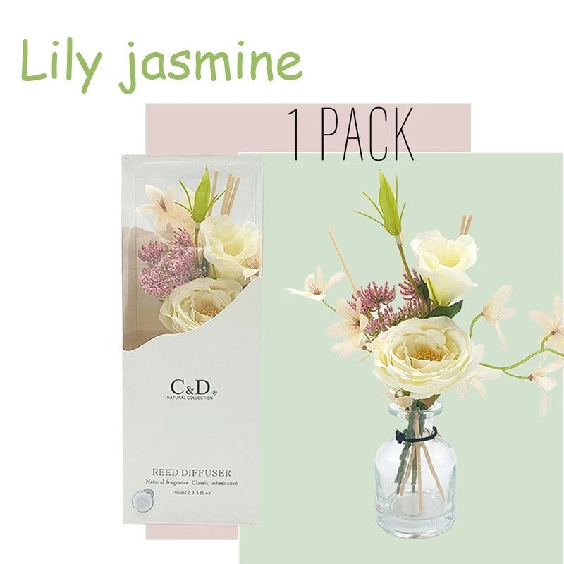 Flower diffuser Home diffuser Gift set for bathroom and office decor 100ml