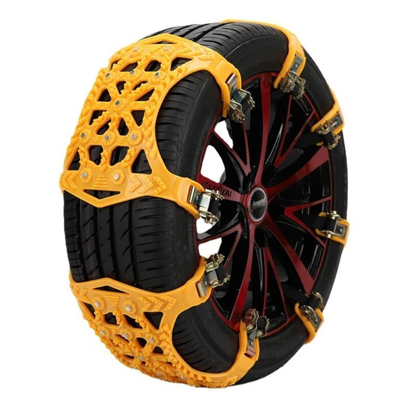 Snow chain, emergency tire chain, suitable for car and SUV tires (6-piece set)