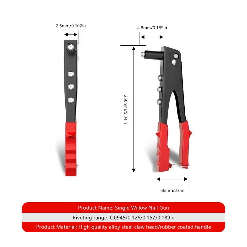 Heavy-duty rivet gun – Manual rivet gun for DIY and industrial use 1 pcs