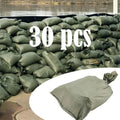 Green polyethylene sandbags 16 x 24in，for flood control/construction sites-30pcs