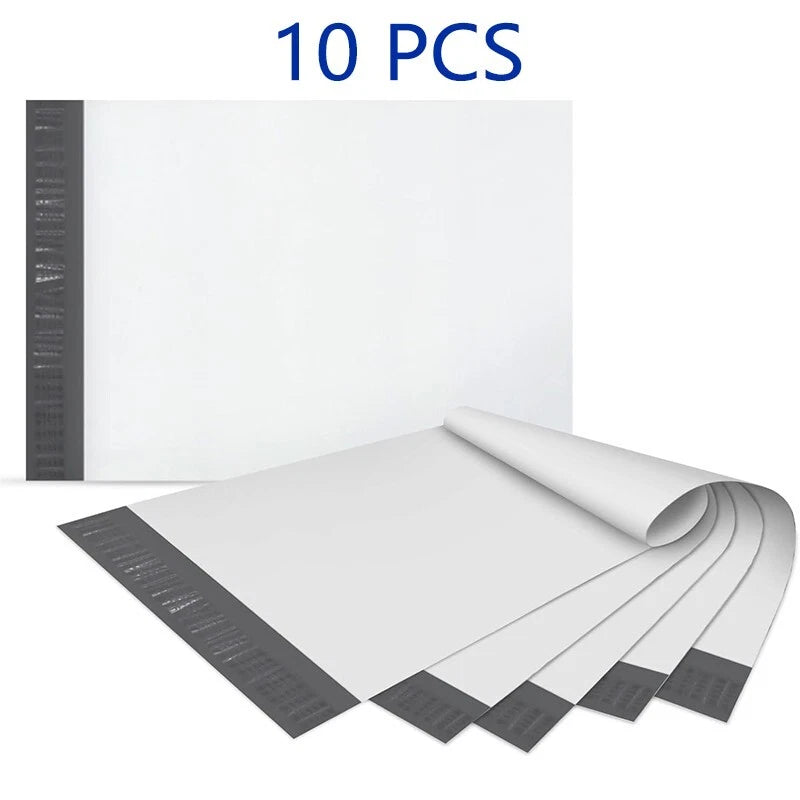 7.5x10.5 small waterproof mailing transport bag, flexible mailing bag in white