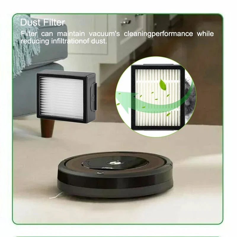 Roomba i7+ i4 E5 E6 E7 Series Replacement Parts Kit | 8 dust bags, 6 HEPA filter