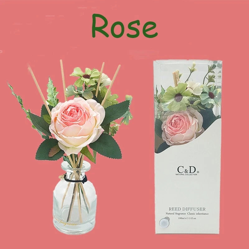 Flower diffuser Home diffuser Gift set for bathroom and office decor 100ml