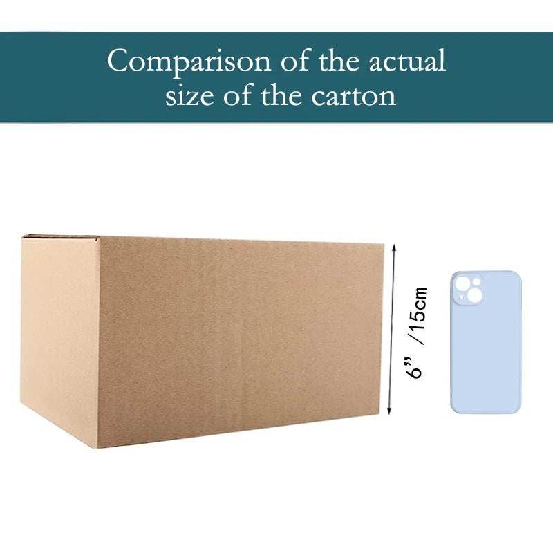 5-Pack 12x9x6-Inch Thick Kraft Paper Moving Boxes with 2-Inch Clear Sealing Tape