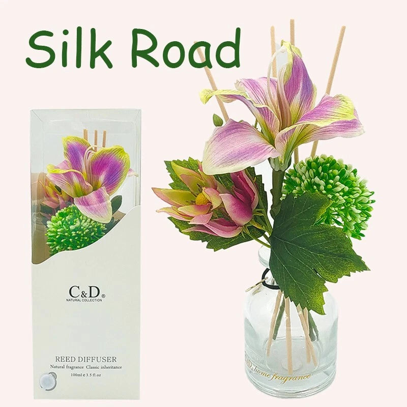 Flower diffuser Home diffuser Gift set for bathroom and office decor 100ml