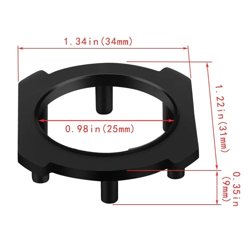 For Mazda H7 LED headlight bulb adapter bracket base fixing clip 2 pieces TK121