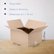 2 large corrugated cardboard shipping boxes (20x16x16 in) for mailing/storage.