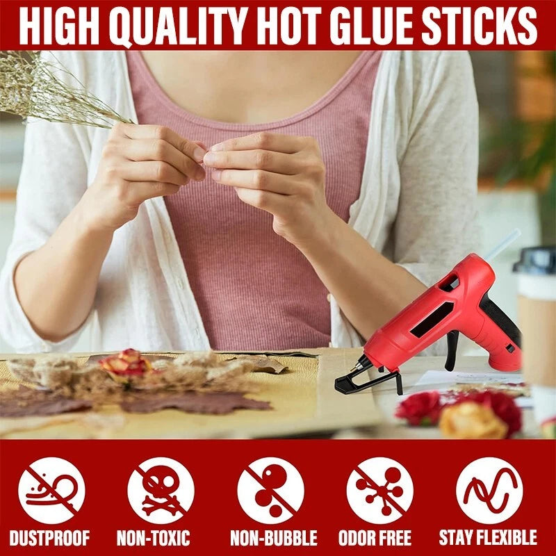 Full-size hot melt adhesive stick, 12 x 0.43 inches, strong bonding adhesive