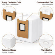 Replacement Dust Bags For Eufy Omni E25 E28 Robot Vacuum Auto Empty Station 3L