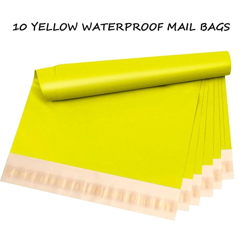 8x12 inch multi-color waterproof mailing bag with strong adhesive seal
