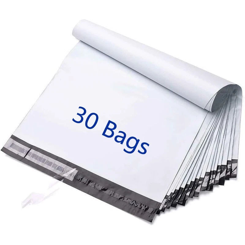 7.5x10.5 small waterproof mailing transport bag, flexible mailing bag in white