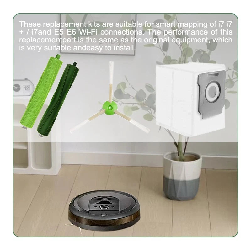 8-Pack Replacement Dust Bags for Roomba i7 i7+ i4 E5 E6 E7 Vacuums