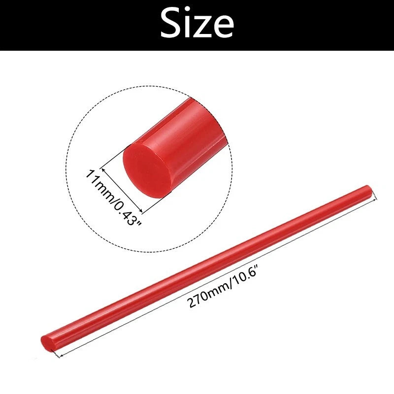 11x270mm red glue gun rod, a high-temperature glue rod with high adhesion