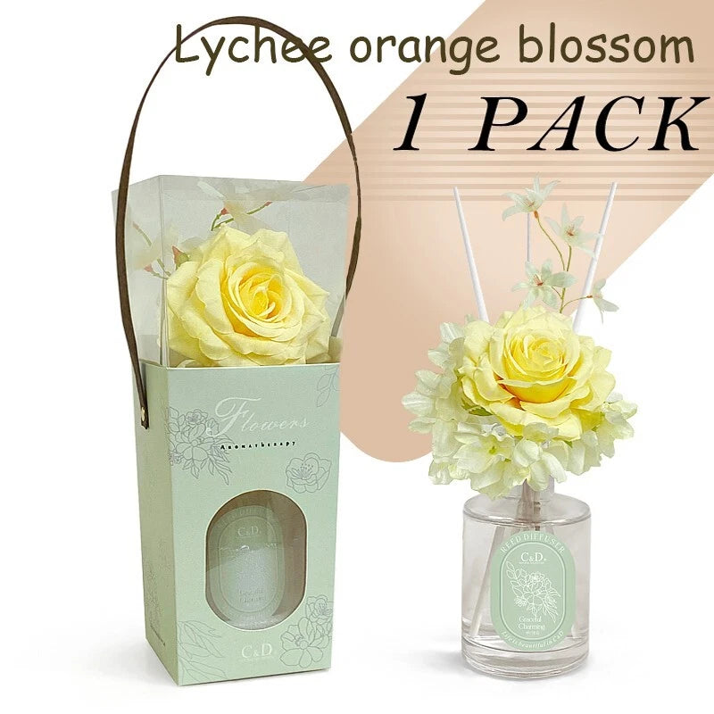 Flower diffuser Home diffuser Gift set for bathroom and office decor 100ml