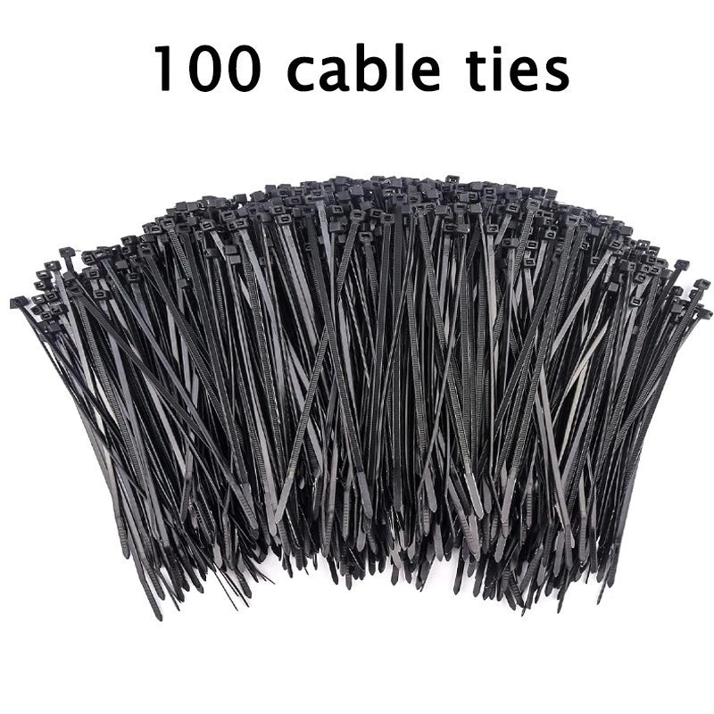 10-inch self-locking zipper cable ties, suitable for homes, garages and workshop