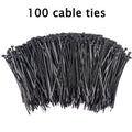 10-inch self-locking zipper cable ties, suitable for homes, garages and workshop
