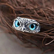 Owl Artsy vintage ring, vintage animal, adjustable ring for women and men