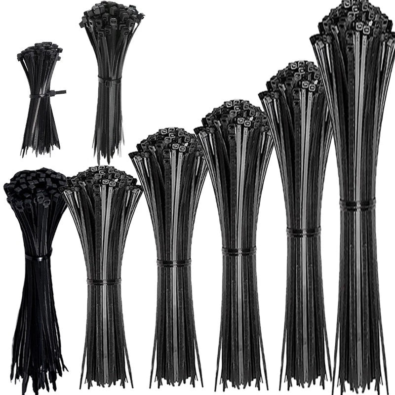 4-23 inch nylon zipper cable ties, suitable for homes, garages and workshops