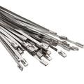 100-Pack Stainless Steel Cable Ties, 4.8x200mm – Durable Metal Ties