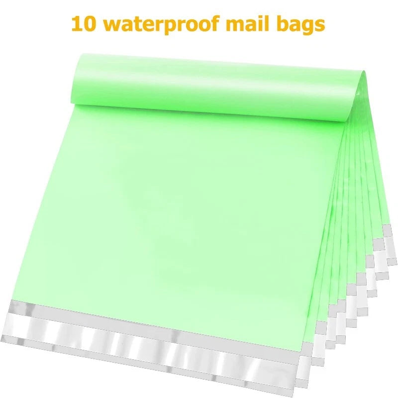 8x12 inch multi-color waterproof mailing bag with strong adhesive seal