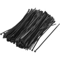 Multi-purpose UV-resistant black cable ties,8 inches (200mm),100 pieces per pack