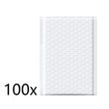 4.3 x 5 inch White Polyethylene Envelopes, Pack of 100, for Mailing Packages