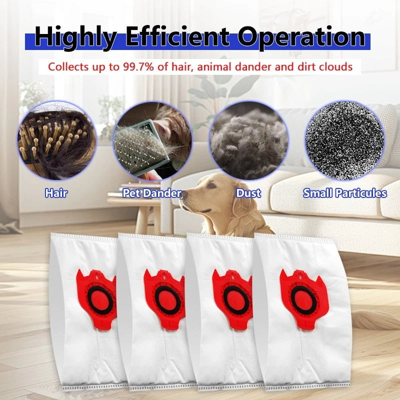 Air-cleaning 3D dust bag for Miele FJM vacuum cleaner - 6 pieces