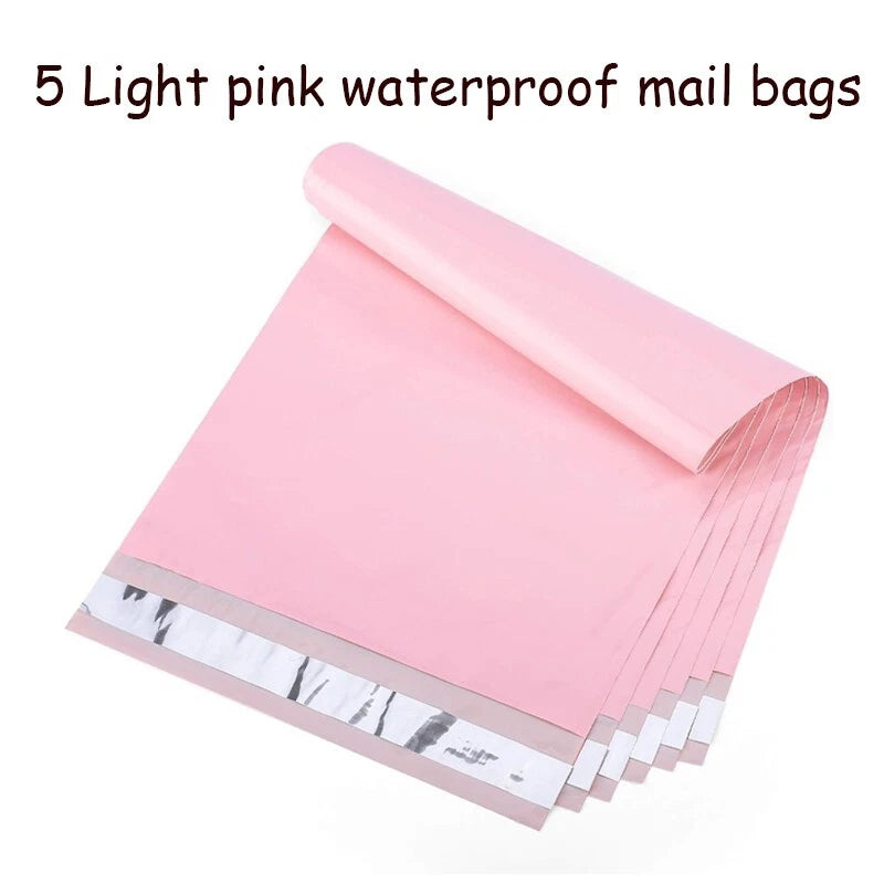 8x12 inch multi-color waterproof mailing bag with strong adhesive seal