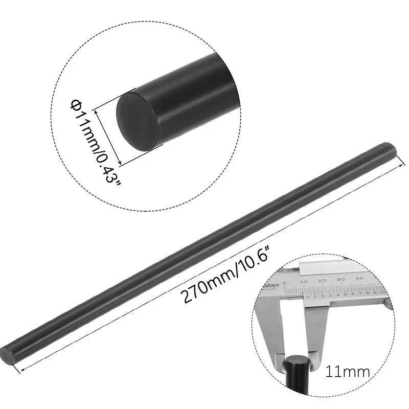 10/50 11x270mm black glue gun rod a high-temperature glue rod with high adhesion