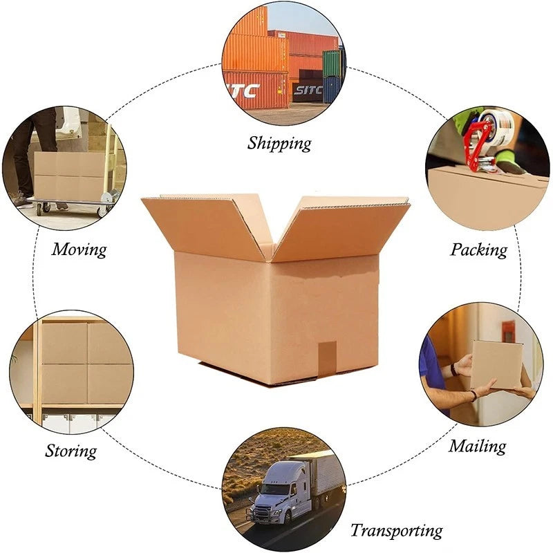 2 corrugated cardboard moving boxes, 27x20x20 in, sturdy/durable shipping boxs