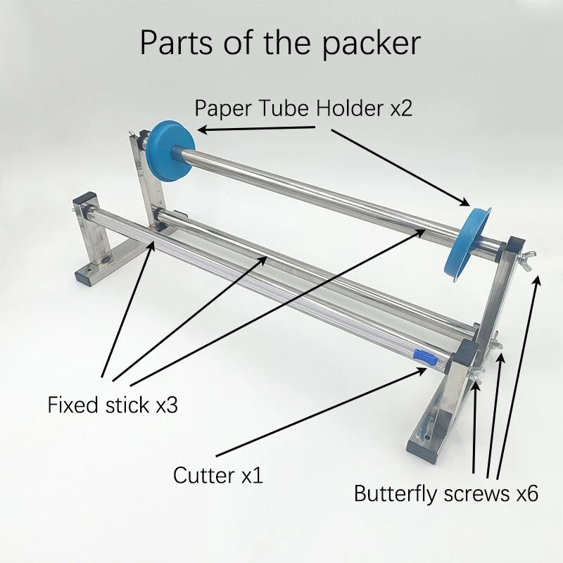 19.6/23.6-inch stainless steel manual elastic stretch film packaging machine