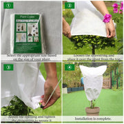 1-pc winter plant cover frost protection bag, 31x39'' winter plant warming cover