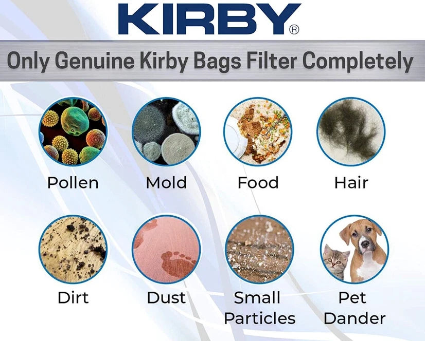 Kirby 6 Cloth Sentria Hepa Micron Magic Ultimate G  Vacuum Bags + 1 Free Belt