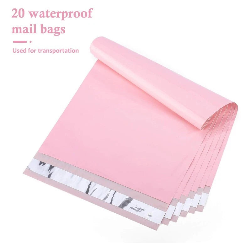 8x12 inch multi-color waterproof mailing bag with strong adhesive seal