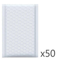 6x7 inch White Polyethylene Envelopes, Pack of 50, for Mailing Packages