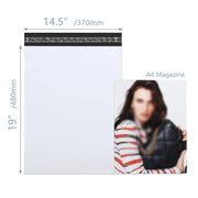 14.5x19 white waterproof transport bag, strong adhesive transport envelope