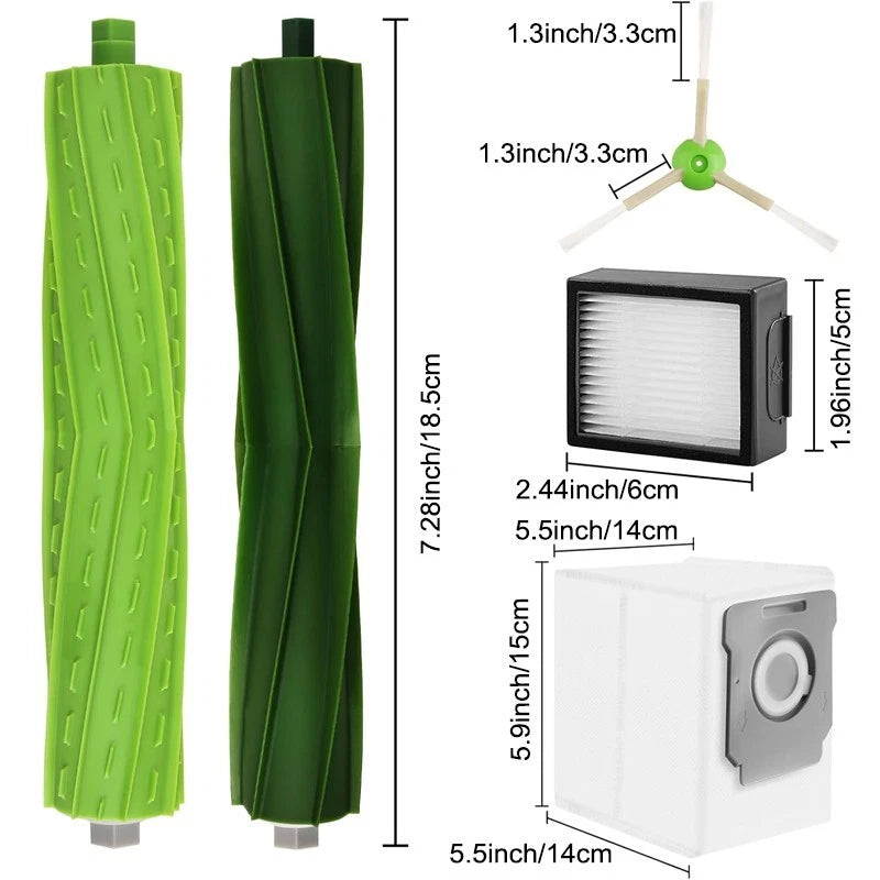 Replacement HEPA Filters for Roomba i7+/i4/E5/E6/E7 - 6-Pack