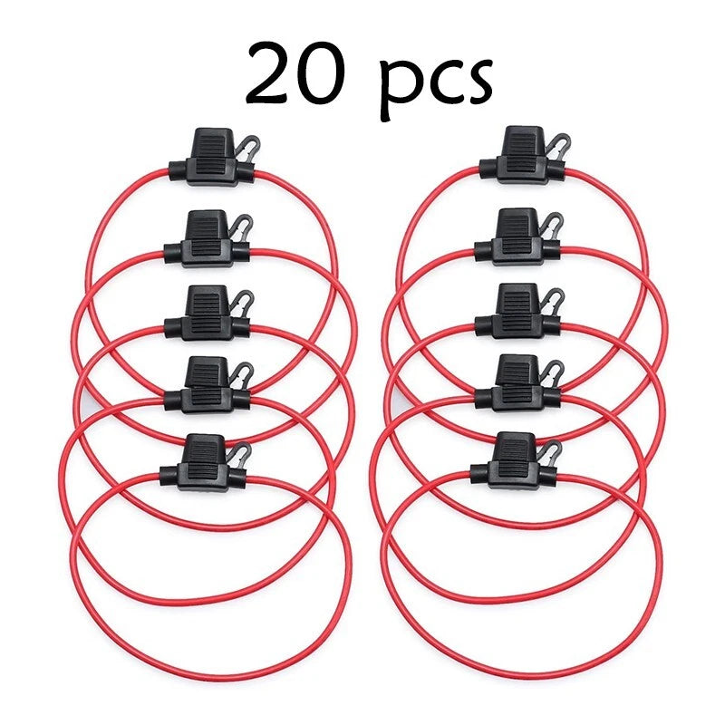 Fuse holder 18AWG waterproof fuse holder black, suitable for ATC/ATO fuses