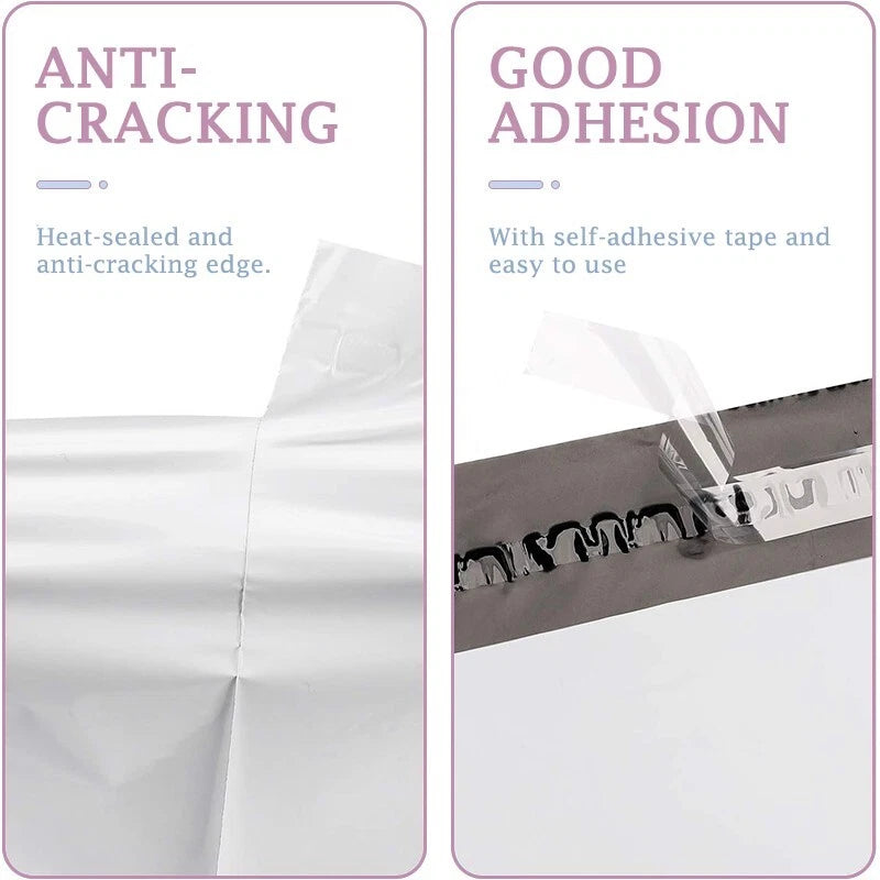 14.5x19 white waterproof transport bag, strong adhesive transport envelope
