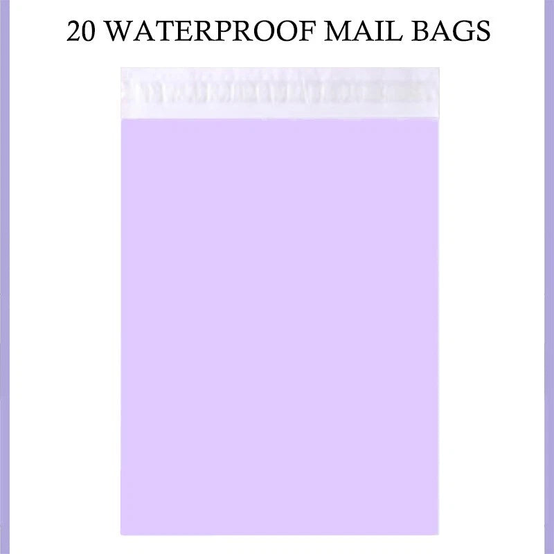 8x12 inch multi-color waterproof mailing bag with strong adhesive seal