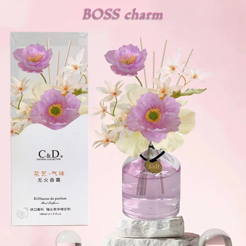 Boss Charm 100ml artificial flower diffuser, suitable for home decoration